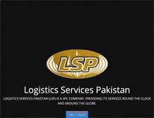 Tablet Screenshot of logisticsservices.com.pk